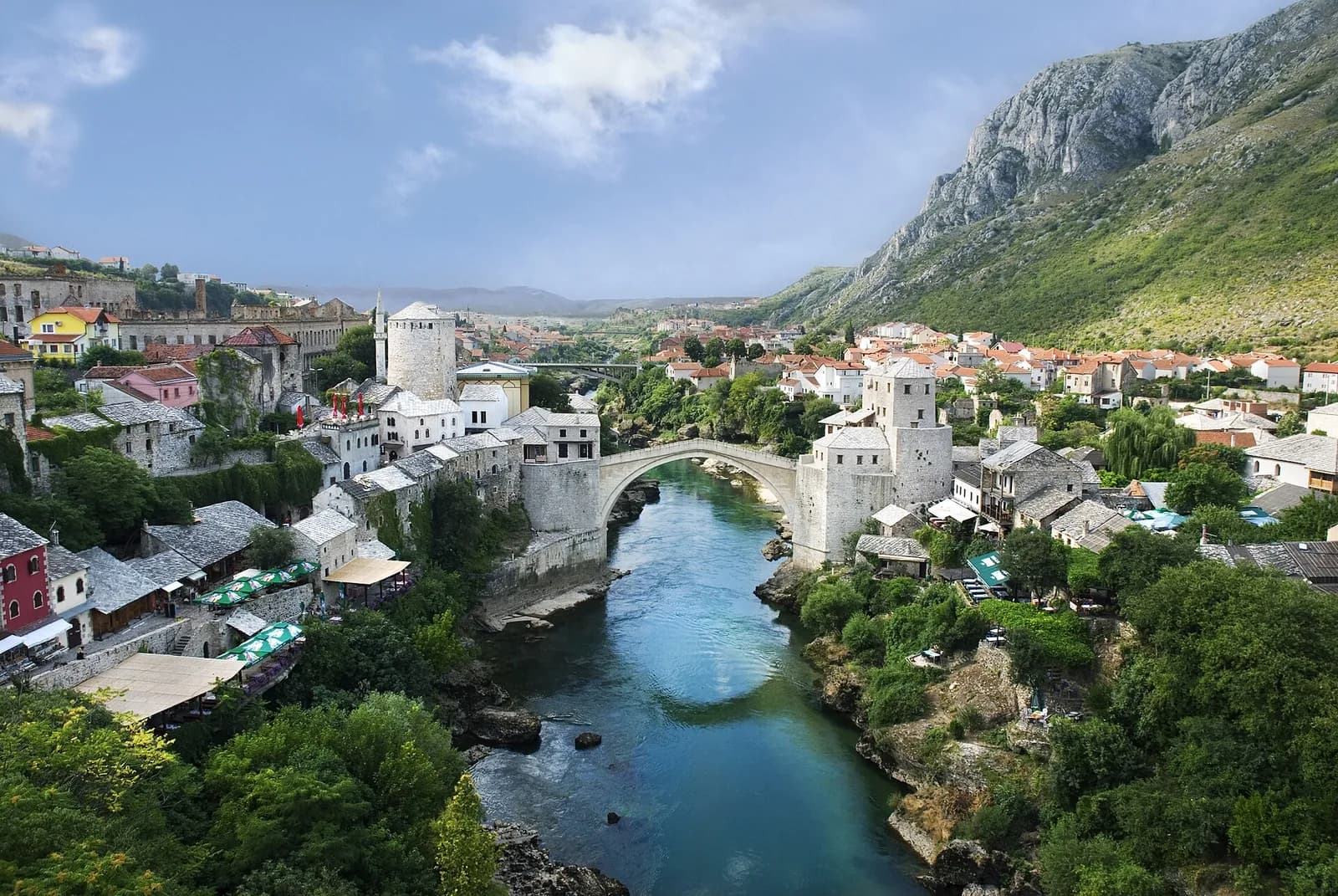 Mostar Old Town and the Neretva river