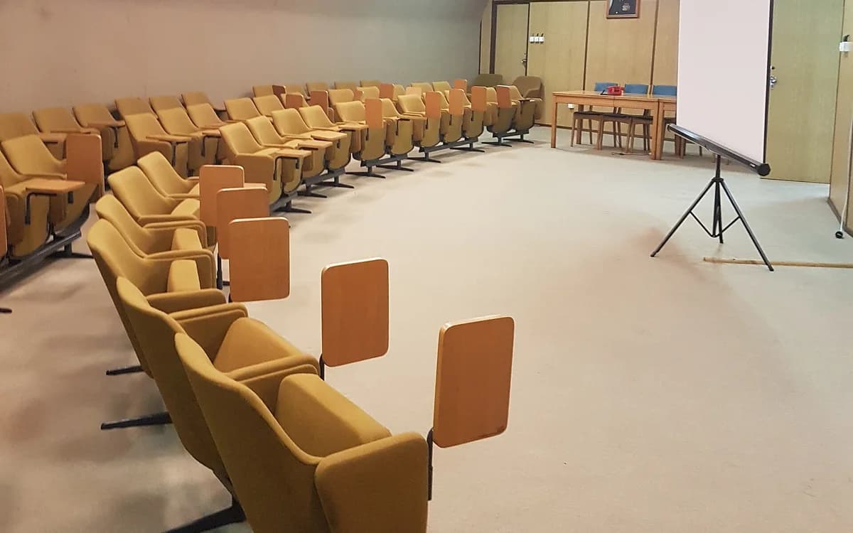 Conference room inside the ARK bunker near Konjic