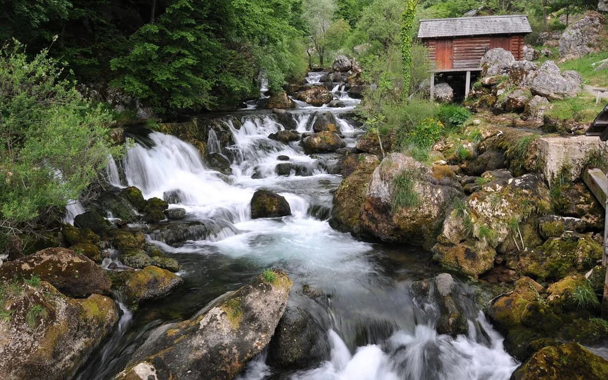 Waterfalls of the Krupa River at Krupa na Vrbasu near Banja Luka