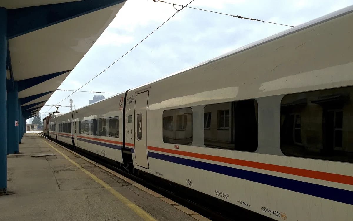 ŽFBiH Talgo train at Sarajevo main railway station